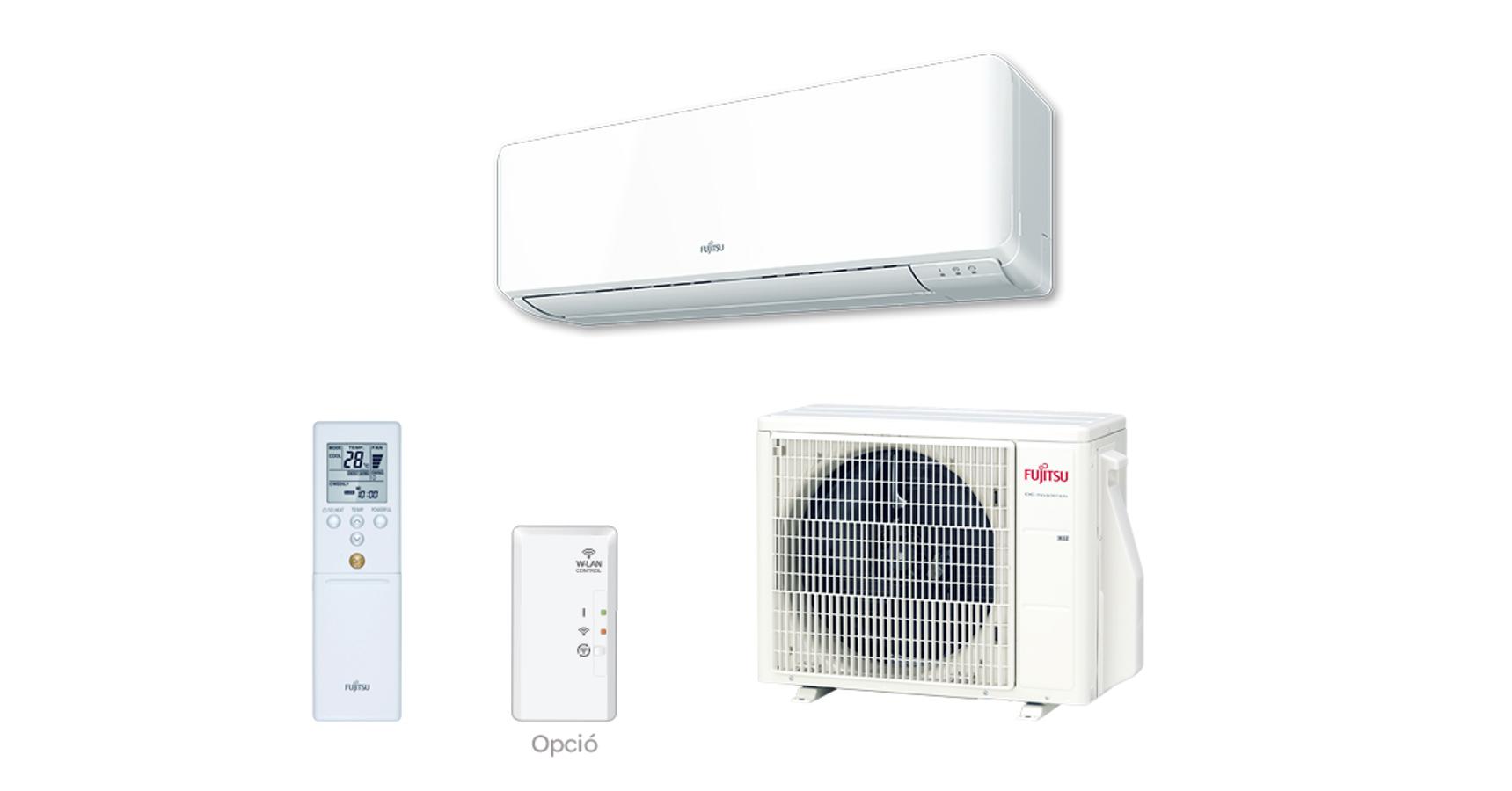Fujitsu Standard ASYG12KMCC / AOYG12KMCC 3,5 kW légkondi szett