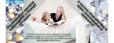 Daikin Streamer technológiával a COVID ellen