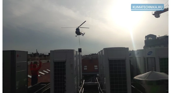 Klíma kültéri - Helikopteres szállítás - Video!