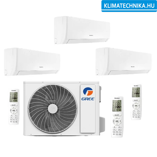 Gree triál multi szett Pulse beltérivel GWHD(28)NK6LO+GWH09AGA+GWH09AGA+GWH12AGB